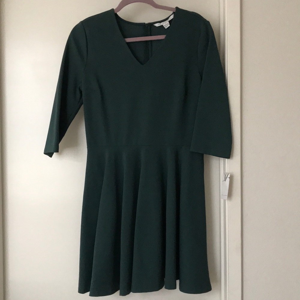 Diane von Furstenberg Jeannie V-neck Elbow Dress